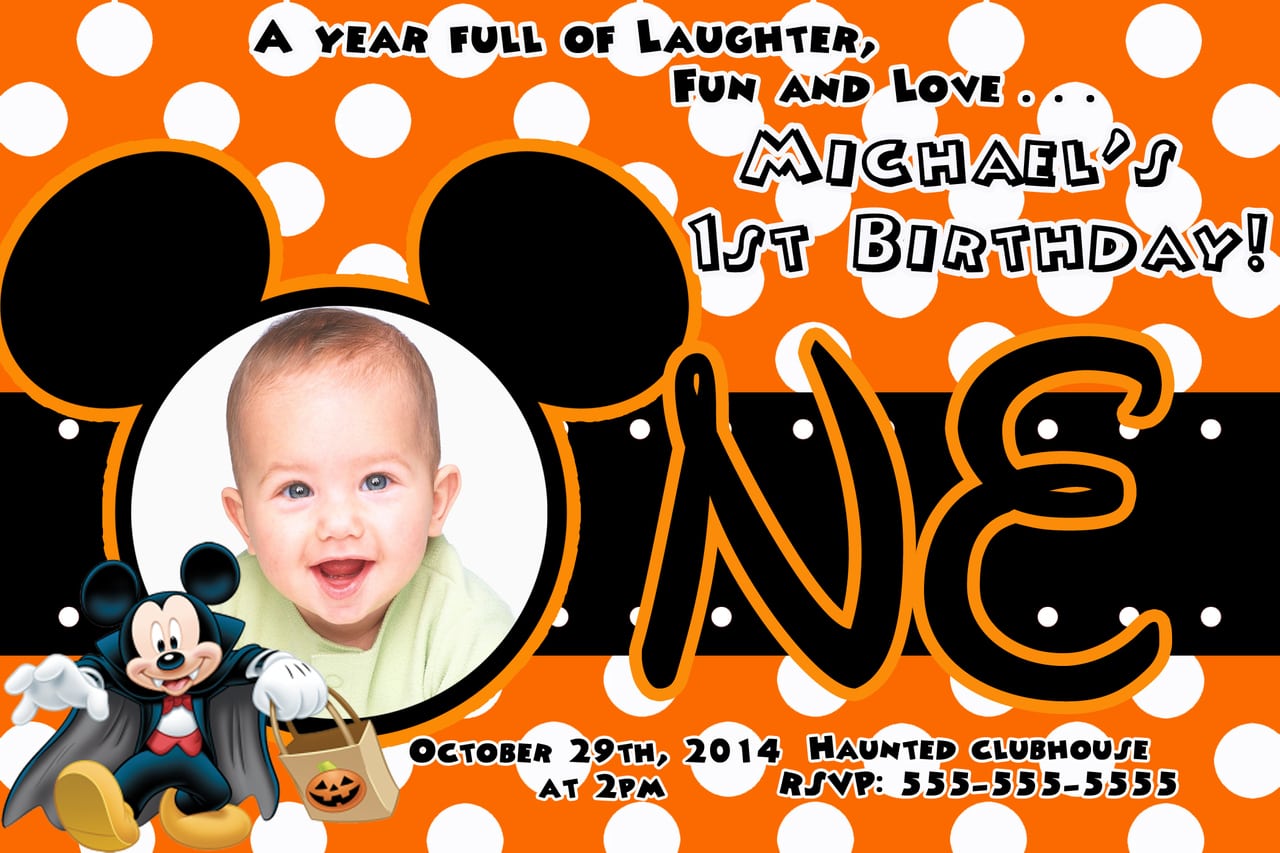 Doc    Halloween 1st Birthday Invitations â Halloween First